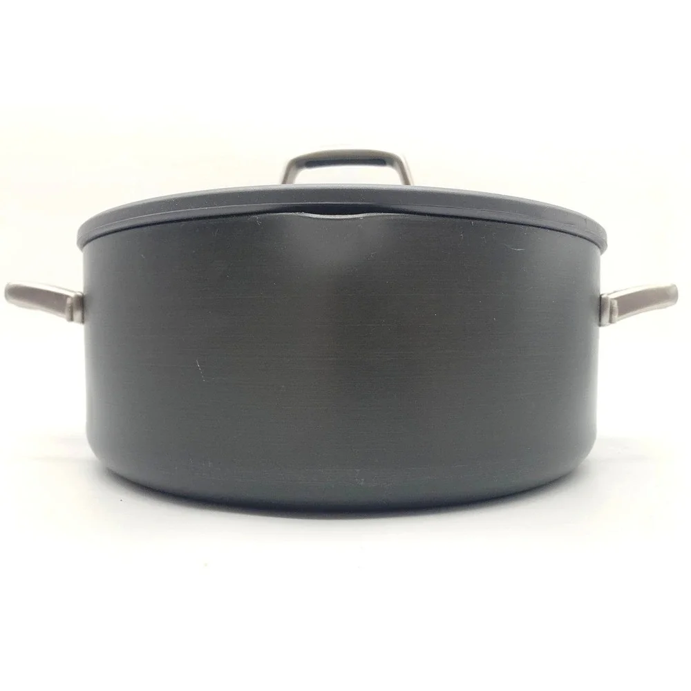 Calphalon Hard Anodized Dutch Oven 5 Qt 8785 with Glass Straining Lid Nonstick